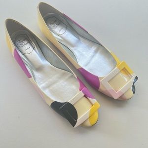 Christian Louboutin Patent polka dot flats